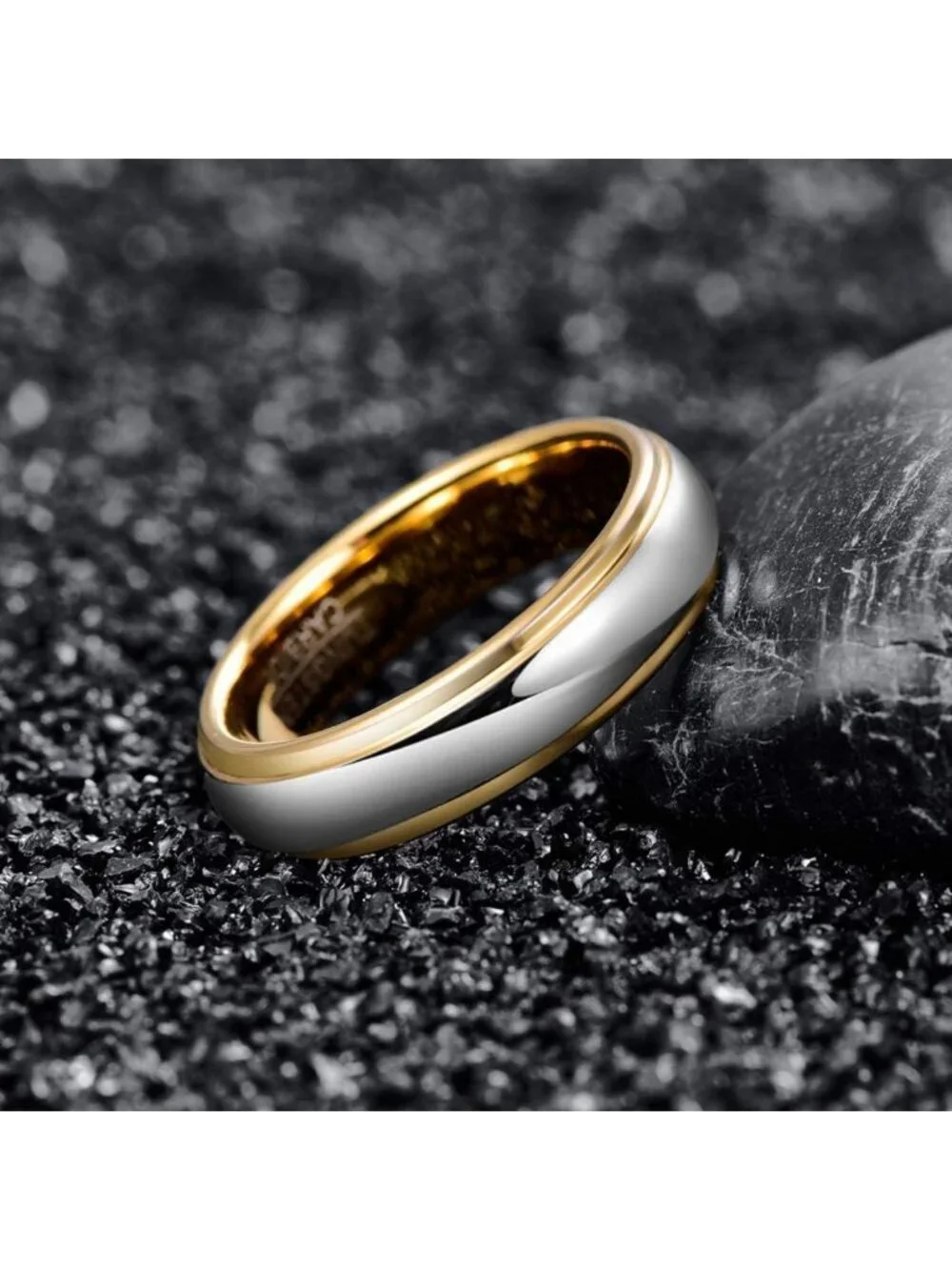 Stylish Tungsten Carbide Wedding Band Ring for Men & Women, Comfort Fit, 4mm-8mm